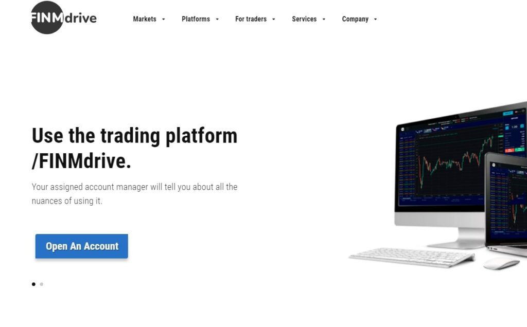 Сайт проекта FINMdrive trade platform
