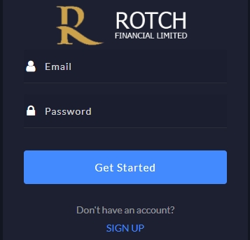 Регистрация на платформе Rotch Financial Limited